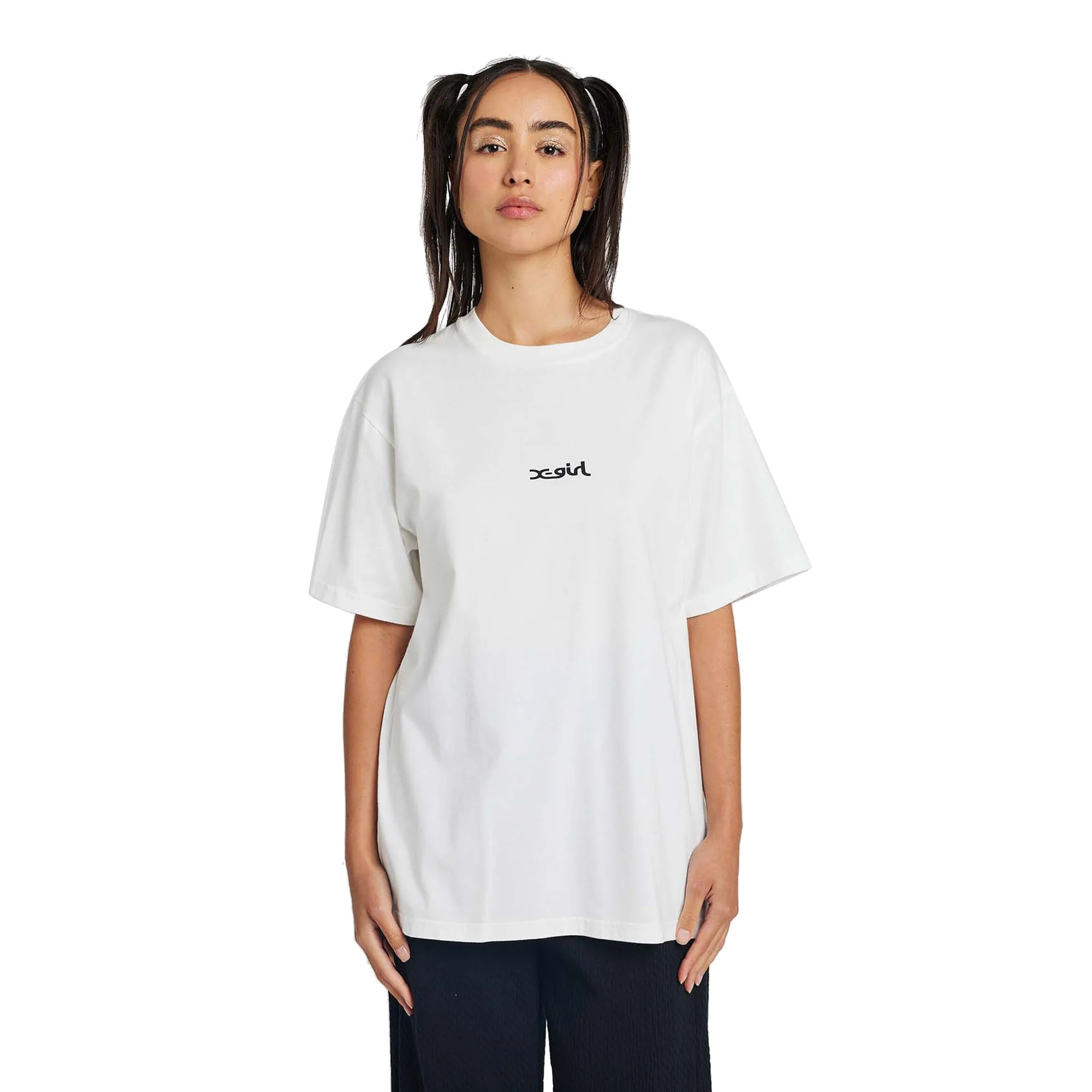 X Girl Womens Face Box Logo SS T Shirt - Image 3