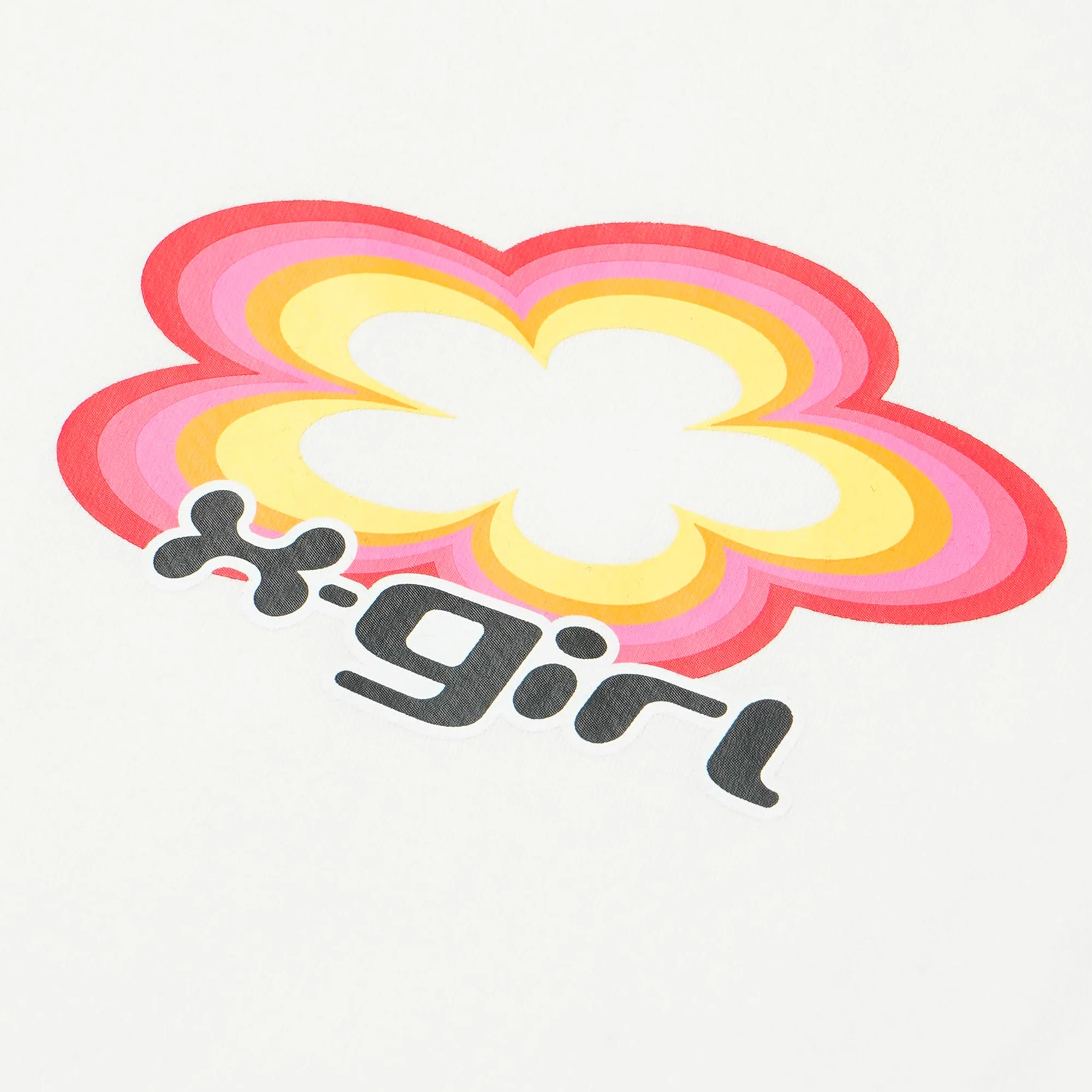 X-Girl Womens Flower Logo Ringer Classic SS Tee - Image 3
