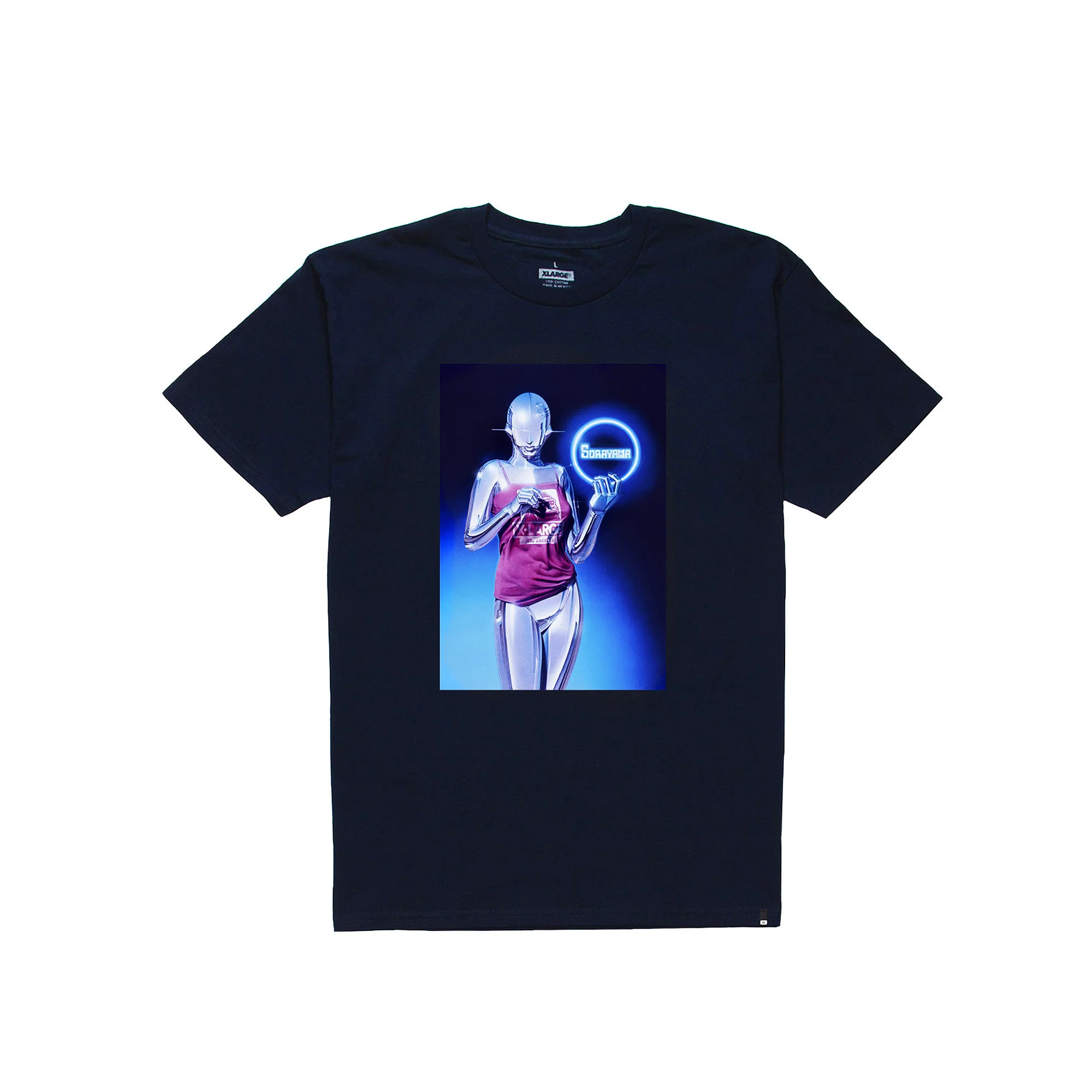 X-Large Men's Sorayama Sexy Robot S/S Tee- Black - Image 2